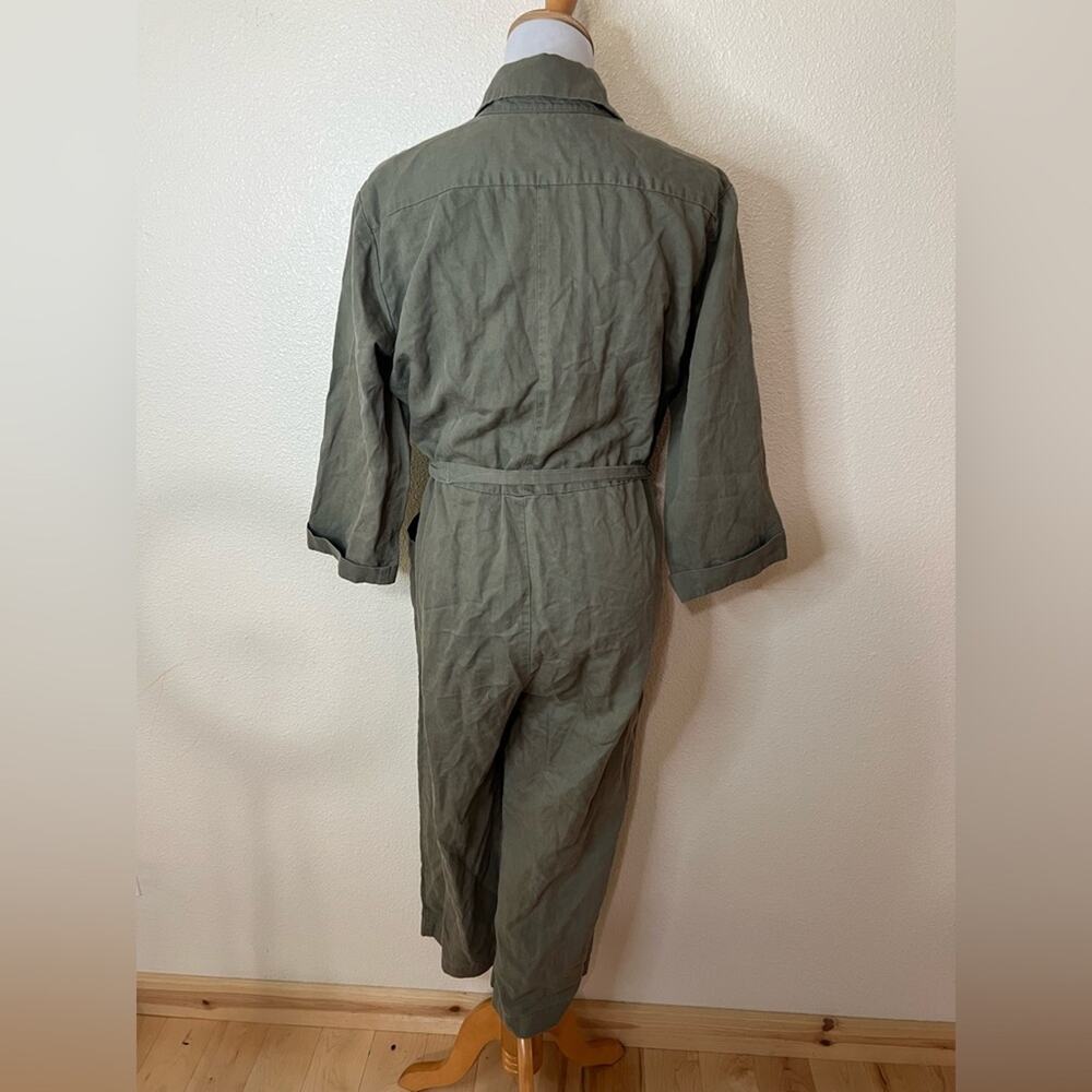 Amour Vert Oceane olive green jumpsuit SMALL - Picture 5 of 8